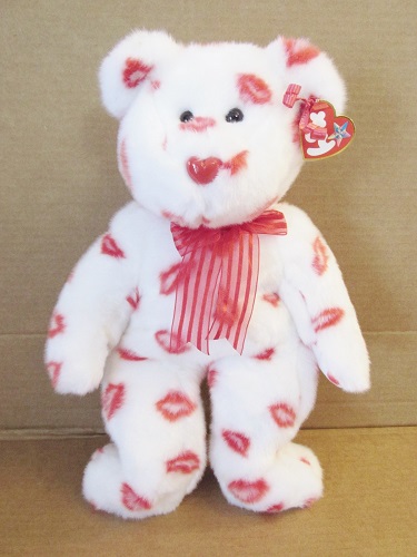 Smooch, the Valentines Bear- Beanie Buddy
